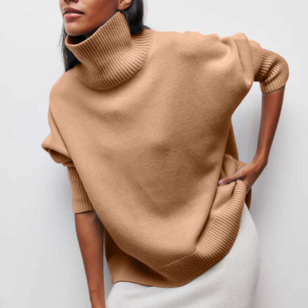 SALUDA | KNITTED SWEATER WITH TURTLENECK