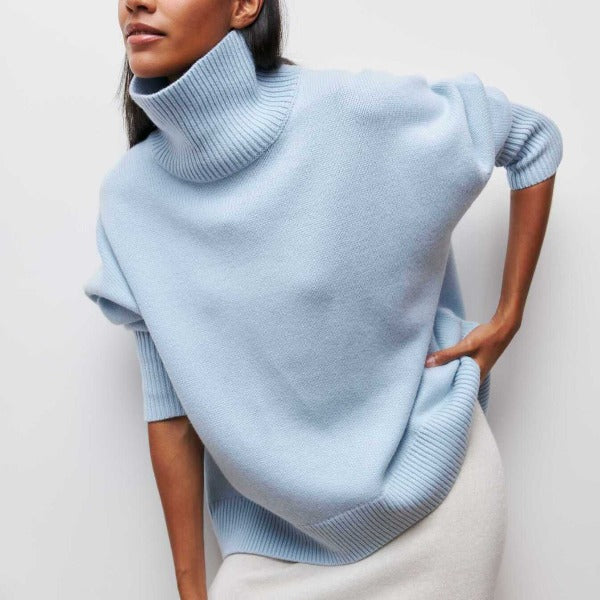 SALUDA | KNITTED SWEATER WITH TURTLENECK