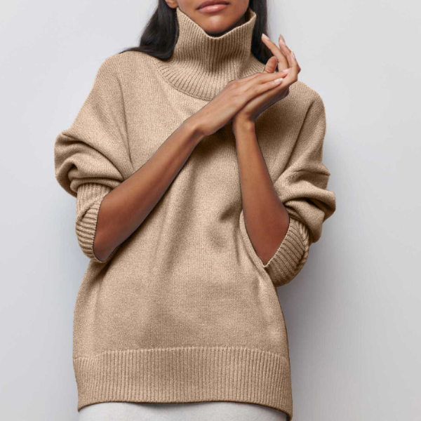 SALUDA | KNITTED SWEATER WITH TURTLENECK