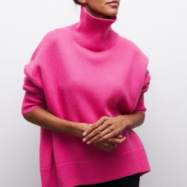 SALUDA | KNITTED SWEATER WITH TURTLENECK