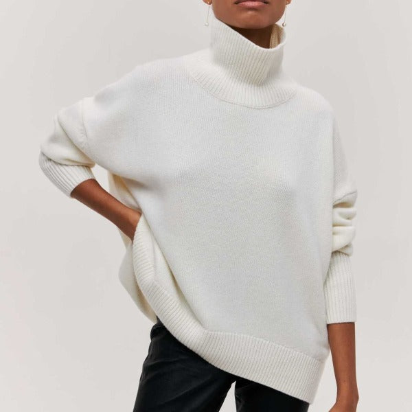 SALUDA | KNITTED SWEATER WITH TURTLENECK