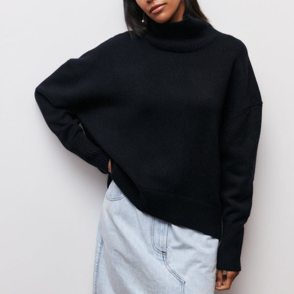 SALUDA | KNITTED SWEATER WITH TURTLENECK